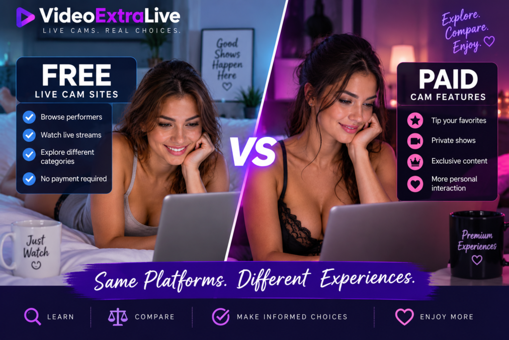 Free and paid live cam features comparison
