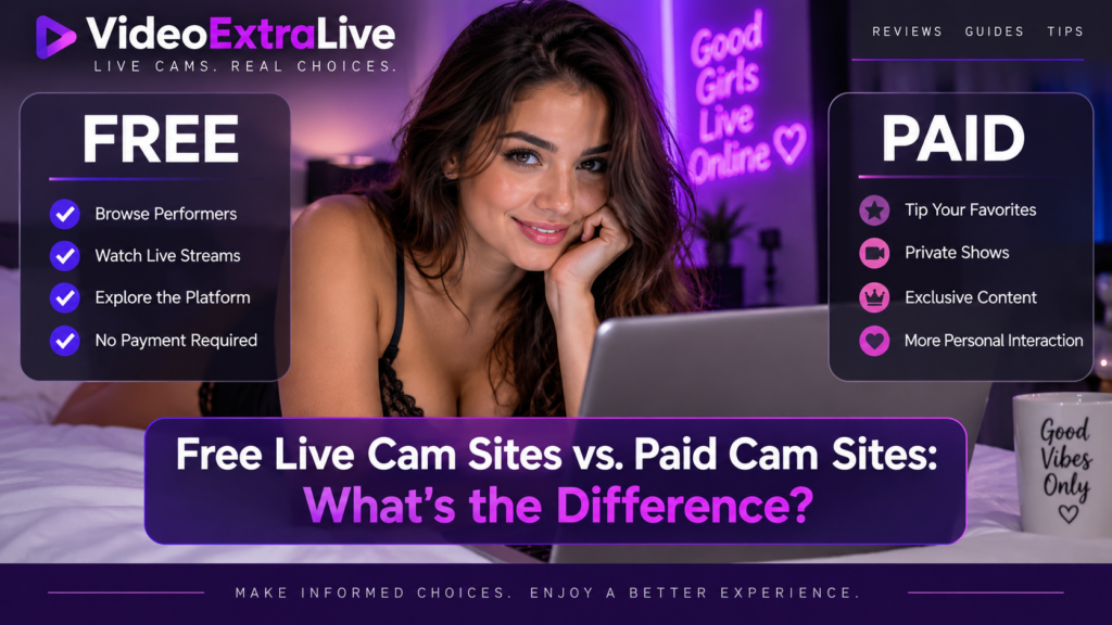 Free live cam sites vs. paid cam sites comparison